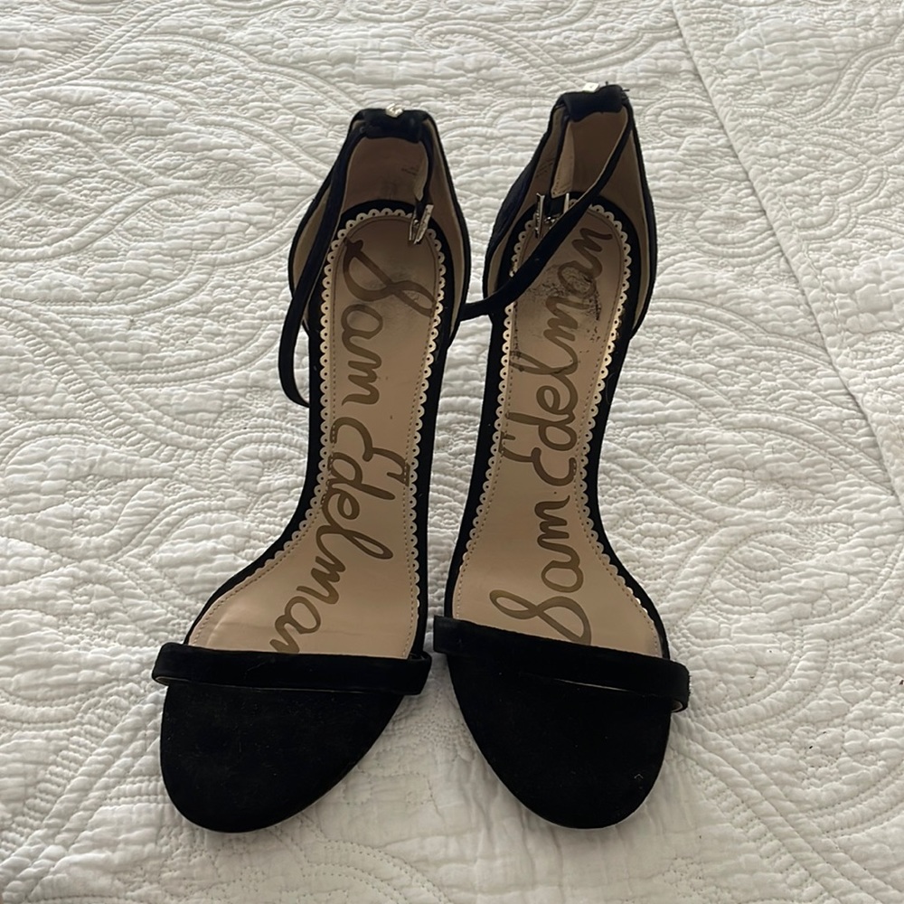 Sam Edelman Black Strappy Heels